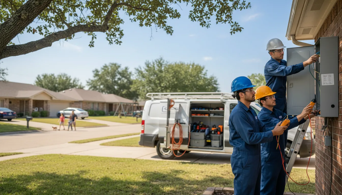 Certified electrician providing emergency electrical services in Russellville, AL